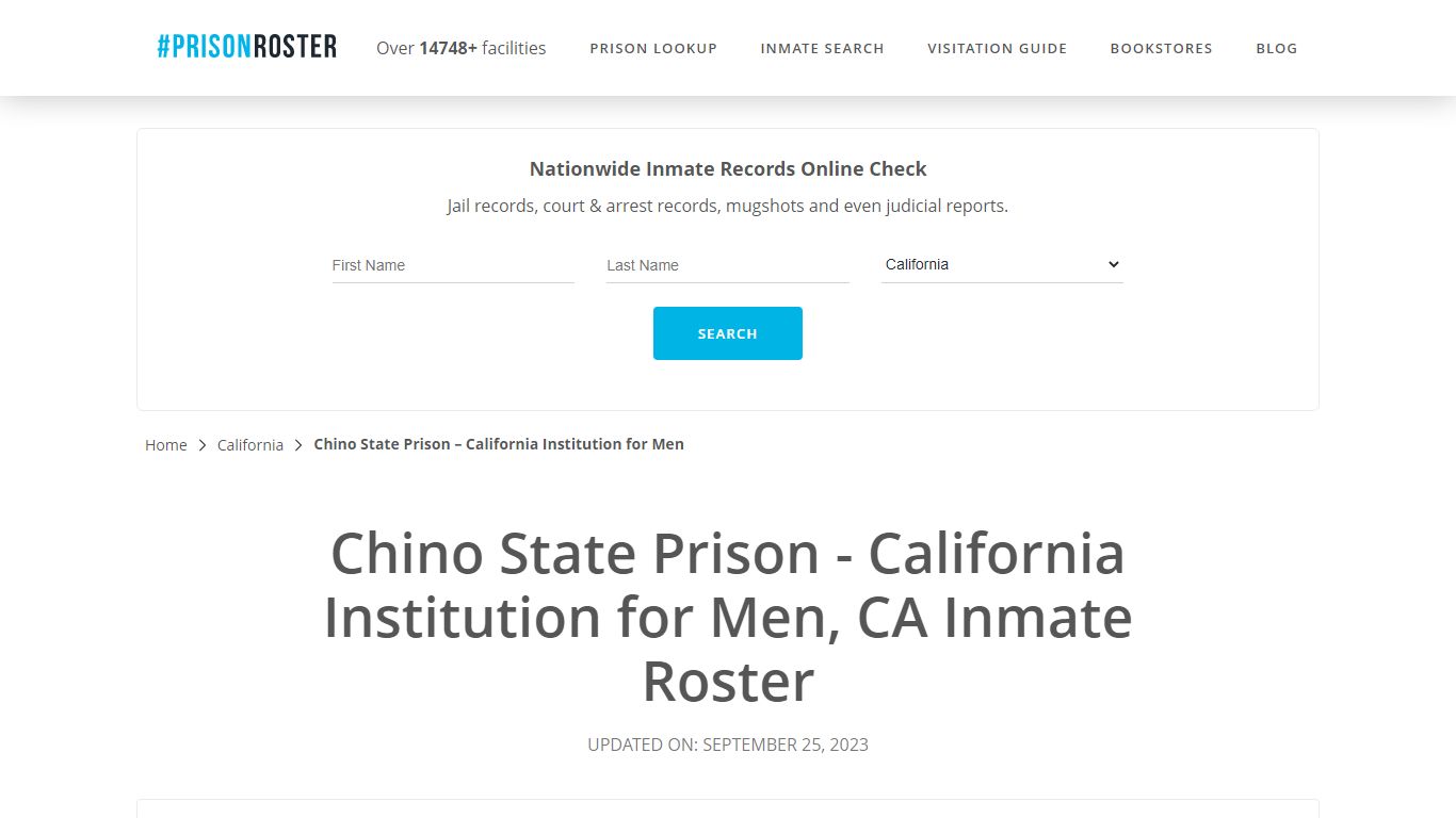 Chino State Prison - California Institution for Men, CA