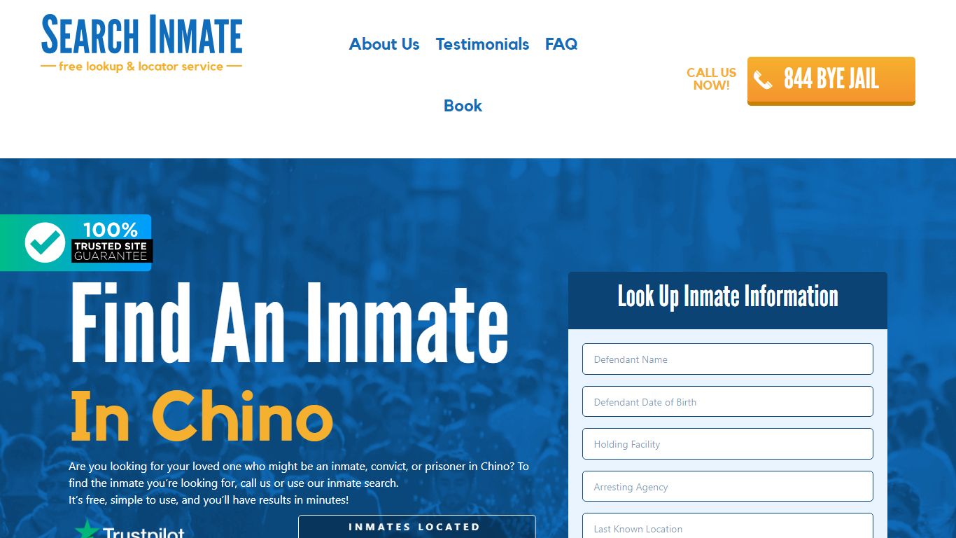 Find An Inmate in Chino, California – SearchInmate.com